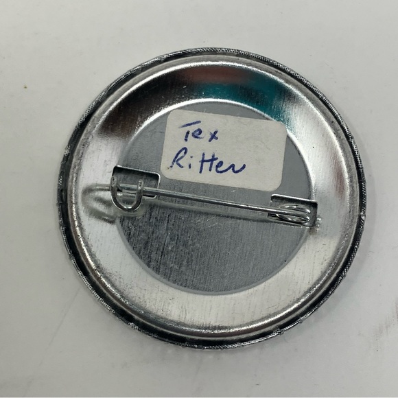 Tex Ritter • Button Pin - Picture 2 of 2
